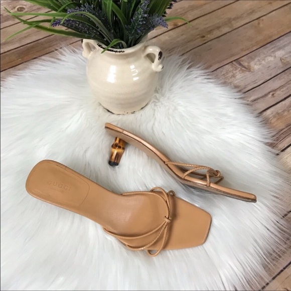 Gucci Shoes - GUCCI Vintage Bamboo Sandals